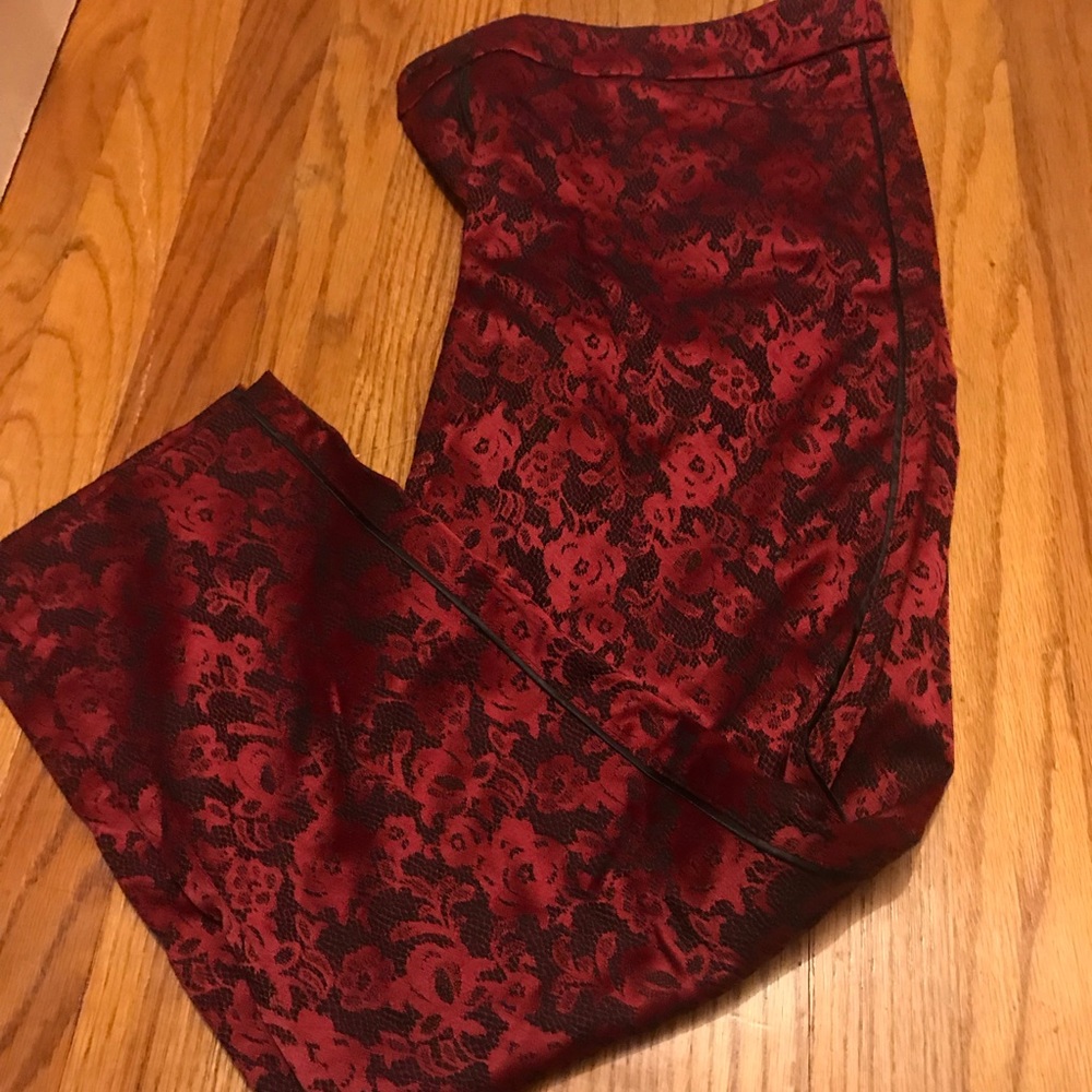 Fancy red leggings